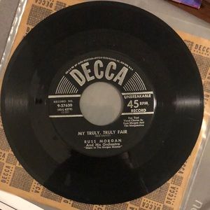 Russ Morgan My Truly, Truly Fair Vinyl 45 Record '51